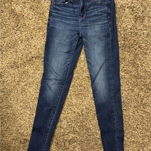 American Eagle Outfitters Dark Blue High Rise Jeggins